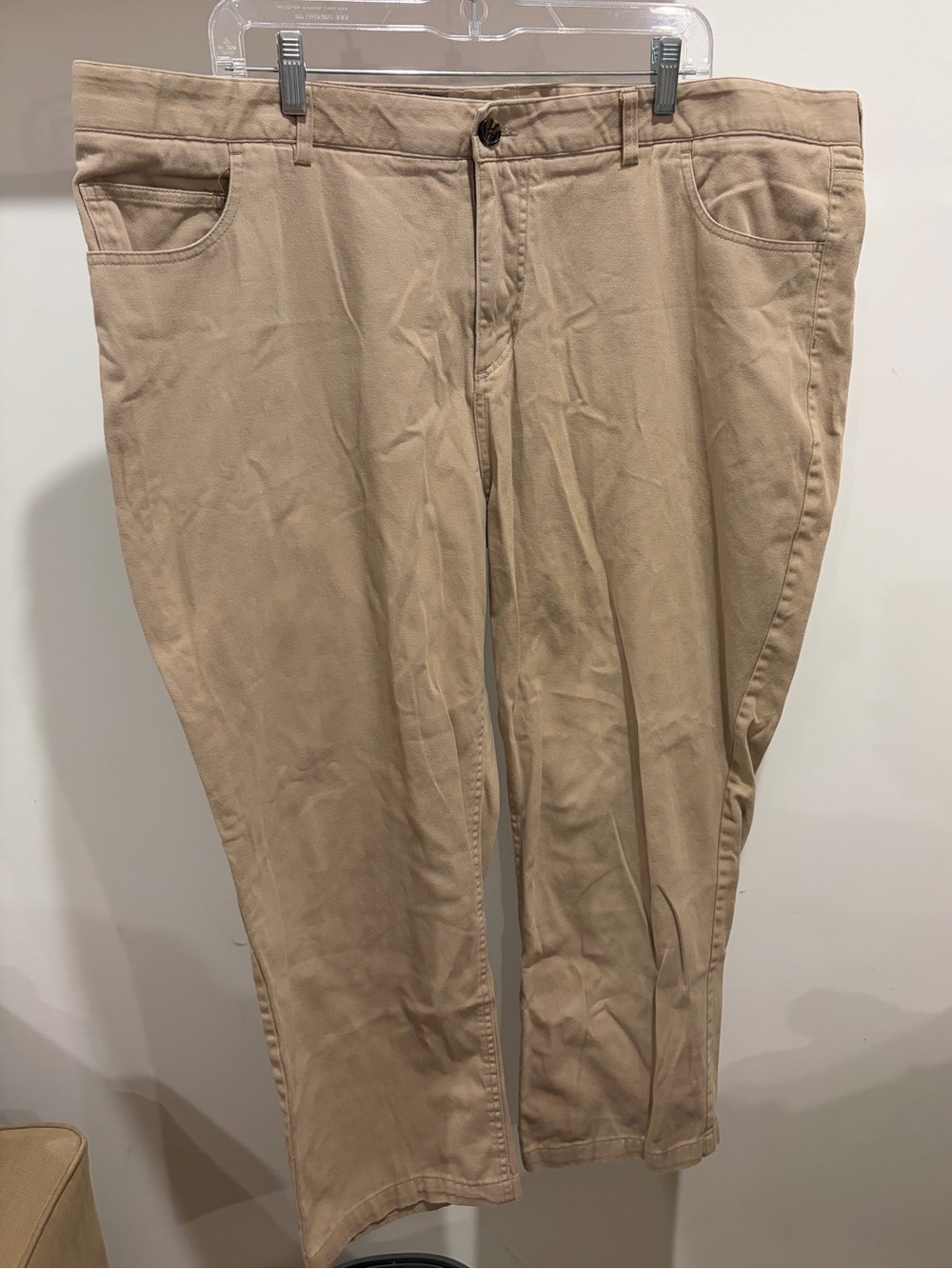 Castaway Men's Khaki Straight-Fit Chinos - Beige